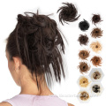 Messy Bun With Elastic Band Scrunchies Donut Updo